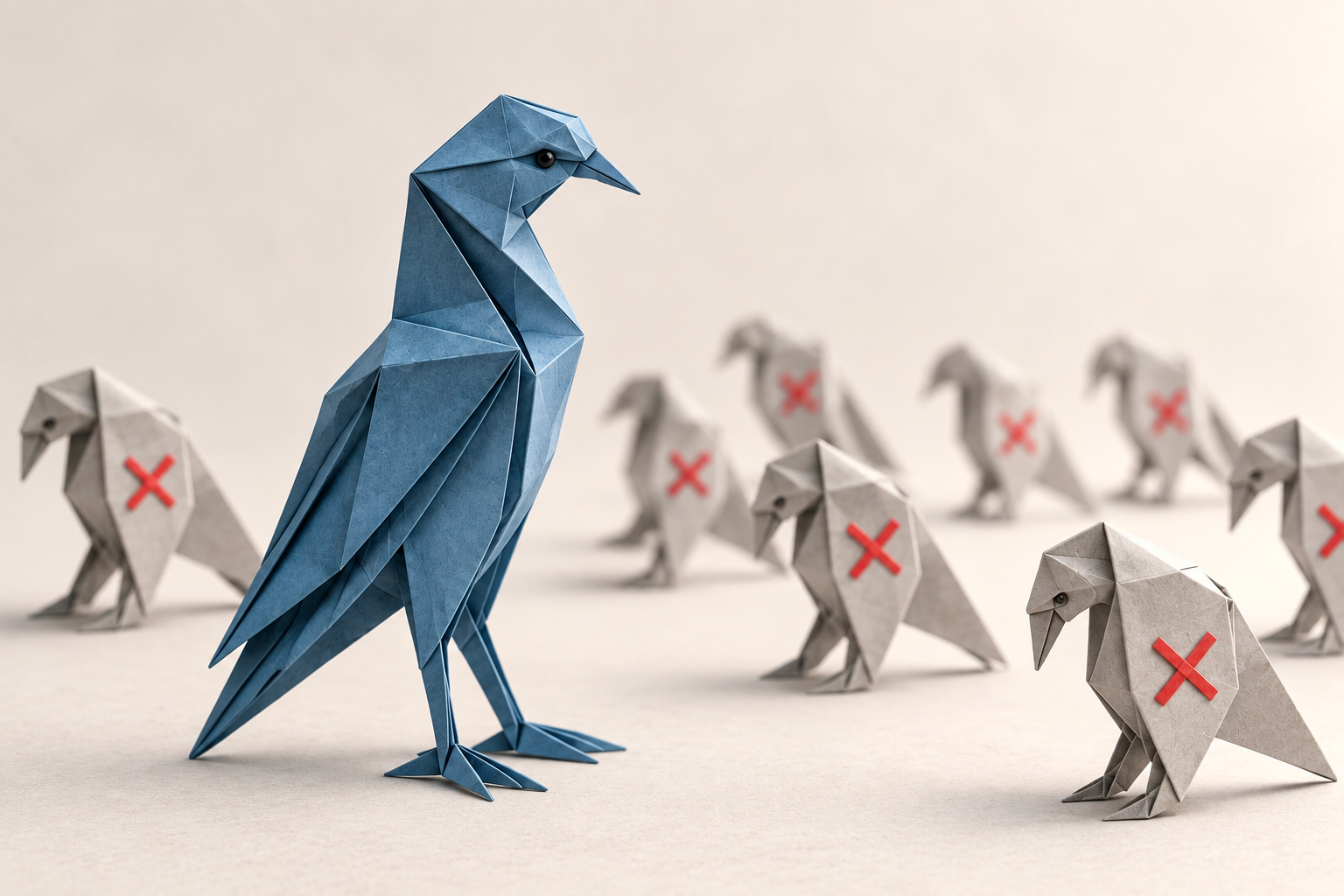 Unterschiedliche Vögel und Partnerschaften